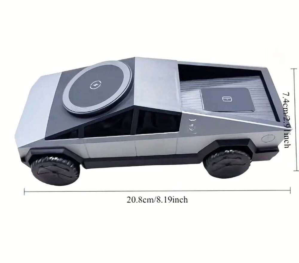 Nordeco CyberDock 3-in-1 Wireless Charging Station Cybertruck Design for iPhone,